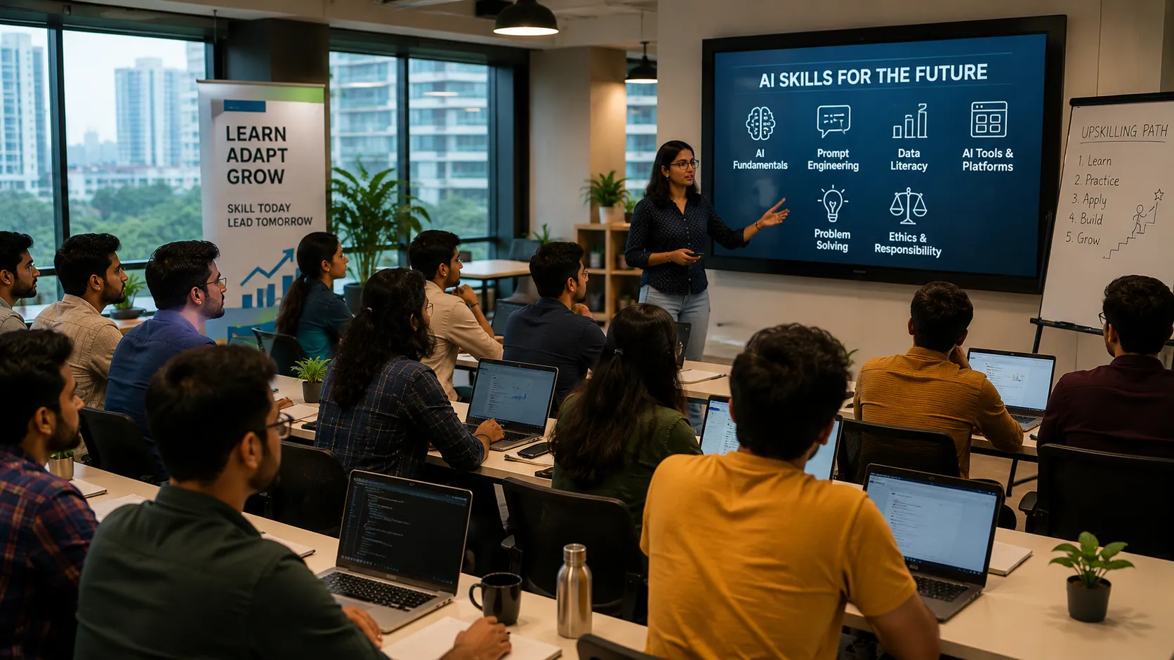 The AI Jobs Conversation Is Shifting From Automation Fear to an Upskilling Emergency