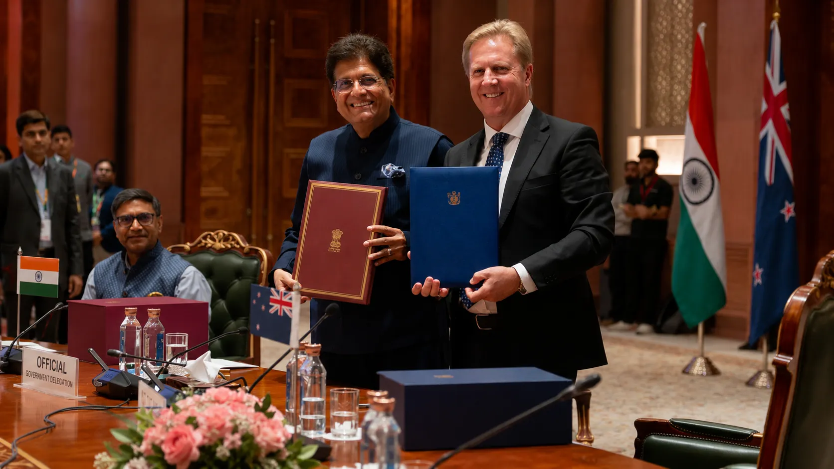 Once-in-a-Generation Deal: India and New Zealand Sign Historic FTA — Zero Duties, $20 Billion and 5,000 Visas on the Table